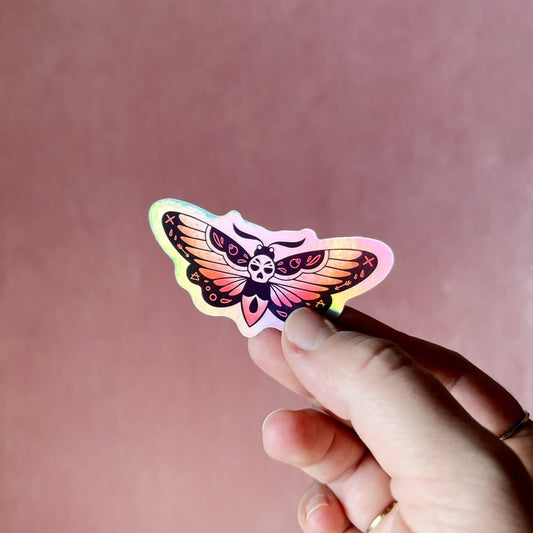 Moth - Holo Sticker
