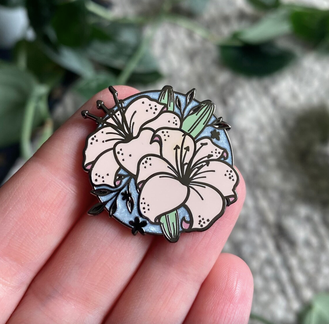 Lilies - Enamel Pin