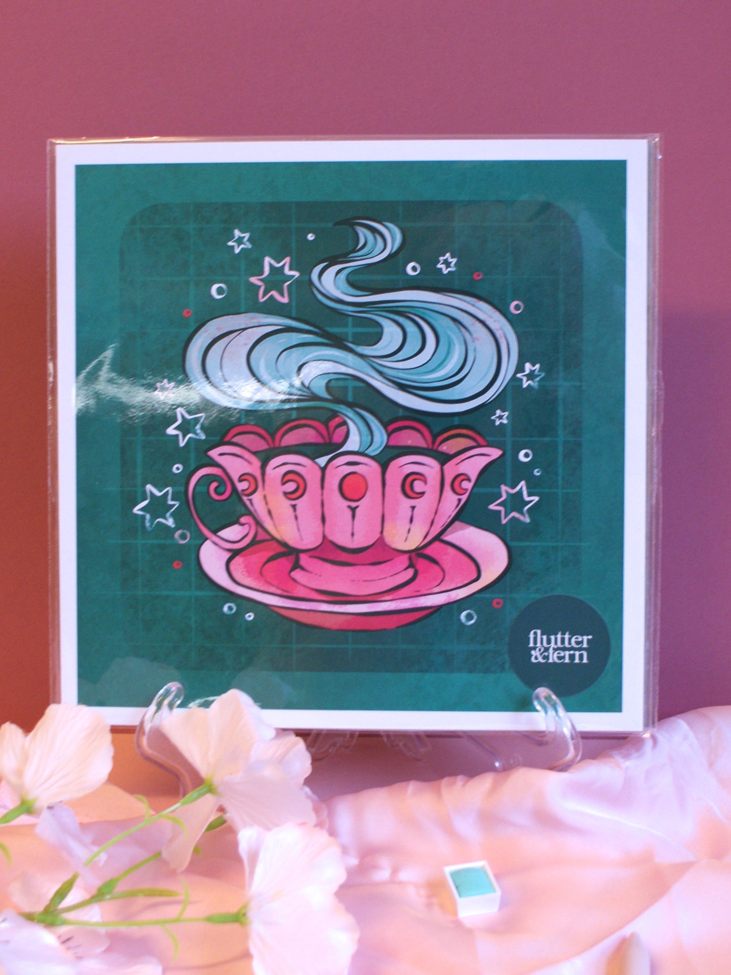 Magical Teacup - Square Art Print