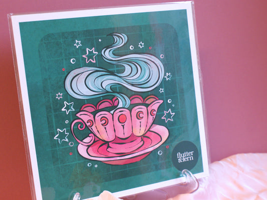 Magical Teacup - Square Art Print
