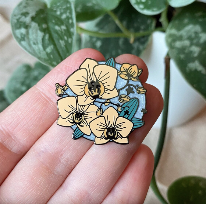 Orchid - Enamel Pin