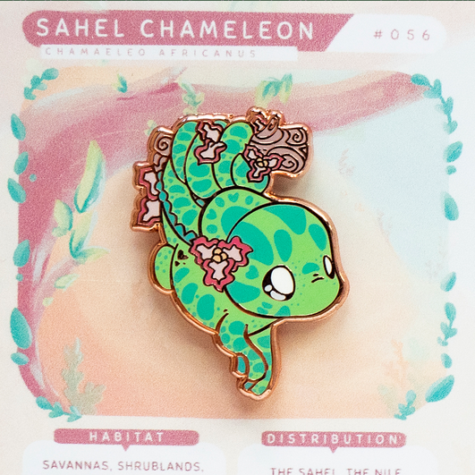 Sahel Chameleon - Enamel Pin