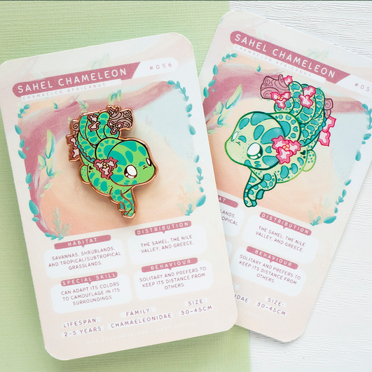 Sahel Chameleon - Enamel Pin