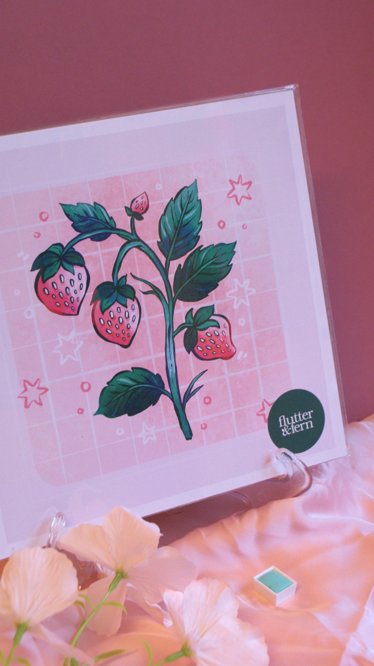 Strawberries - Square Art Print