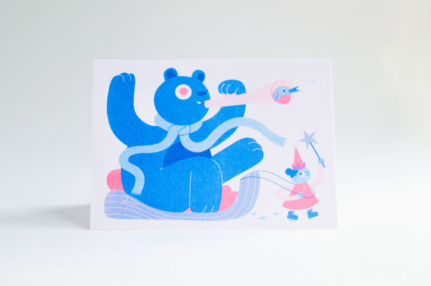 Sleigh Ride - Seasonal A6 Risograph Card