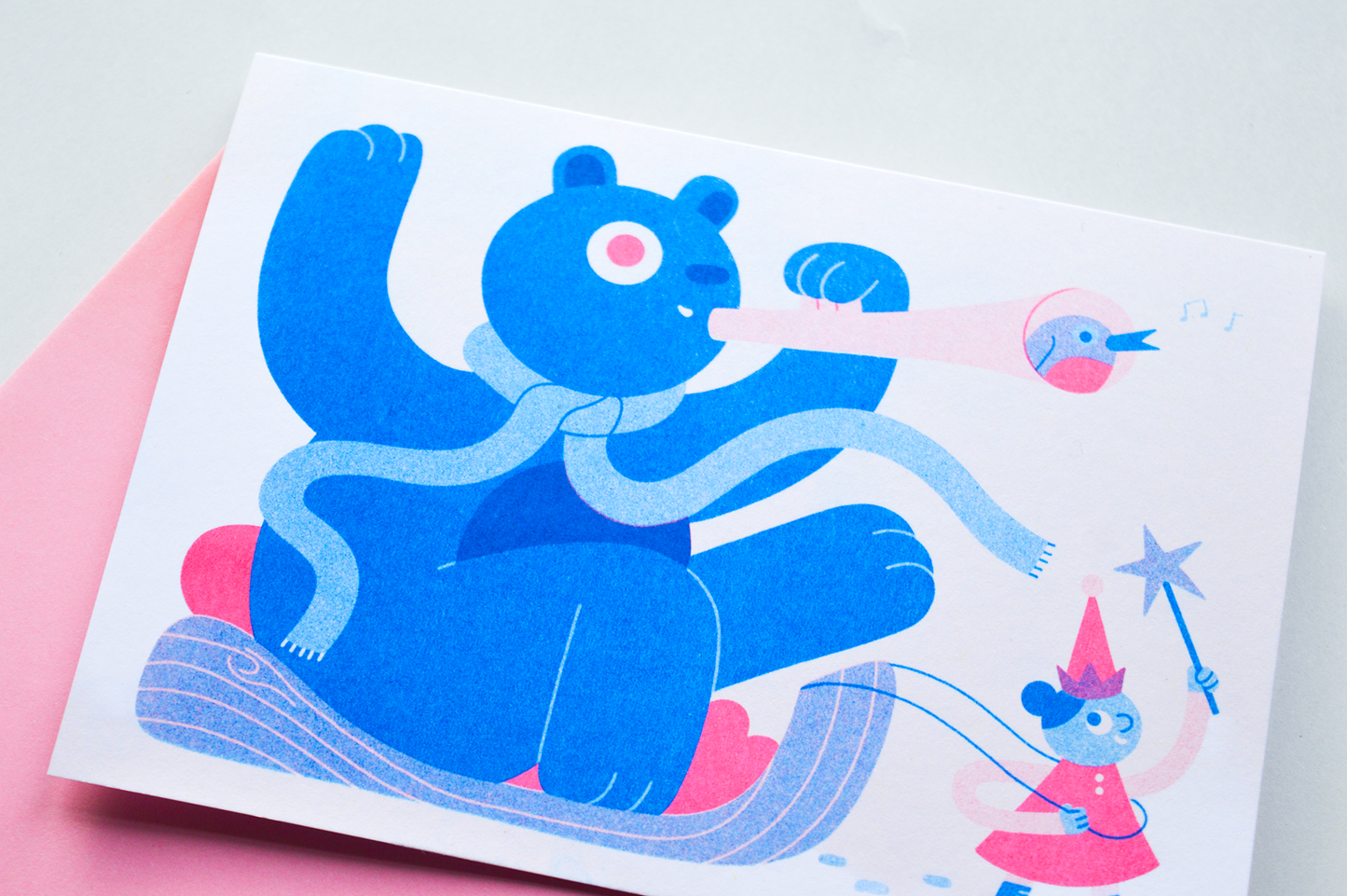 Sleigh Ride - Seasonal A6 Risograph Card