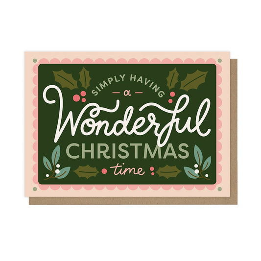Wonderful Christmas Time - A6 Christmas Card