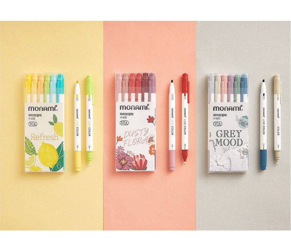 Monami 6 pen set| Colourful pen set