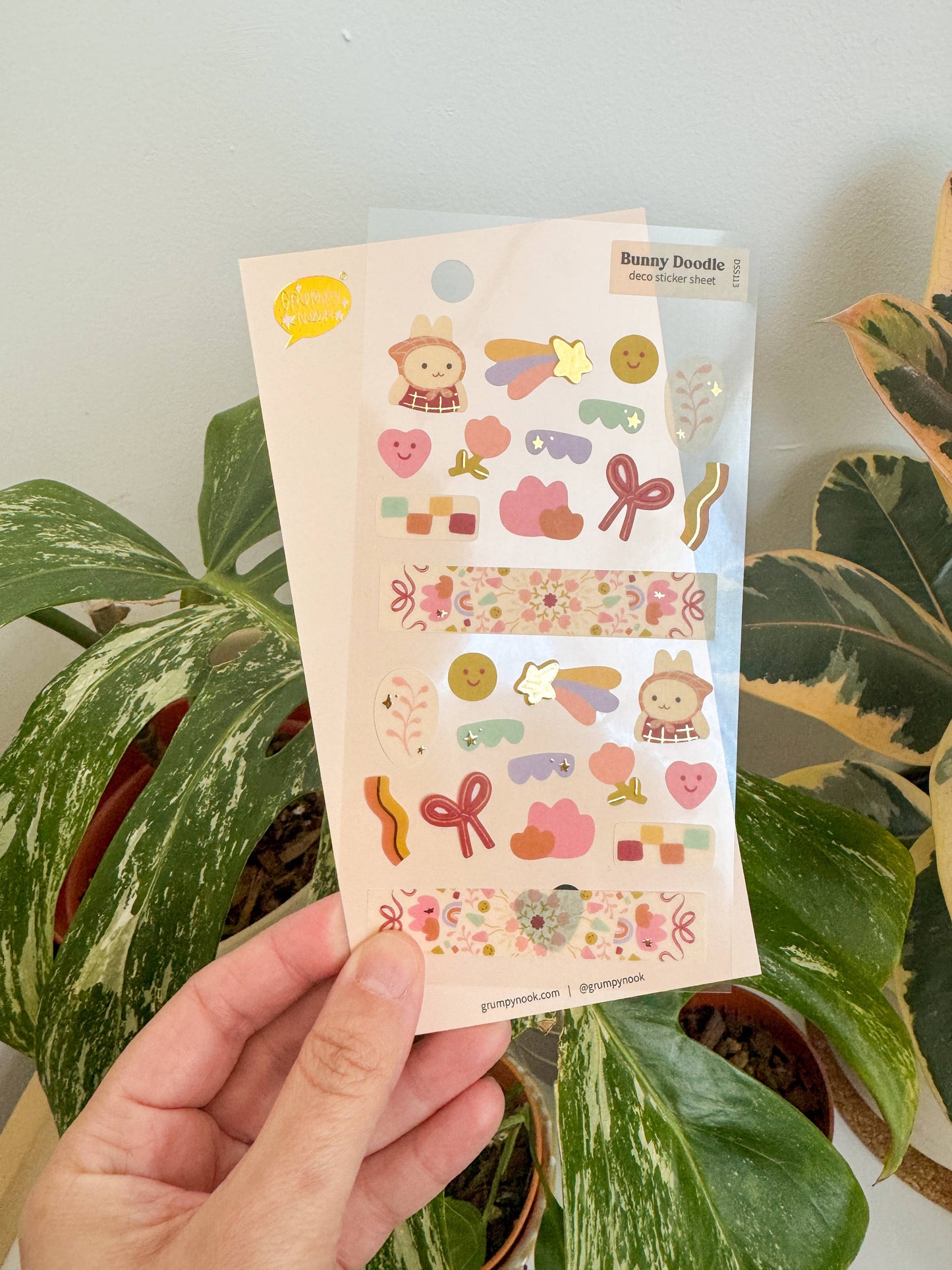 Bunny Doodle Deco - Sticker Sheet