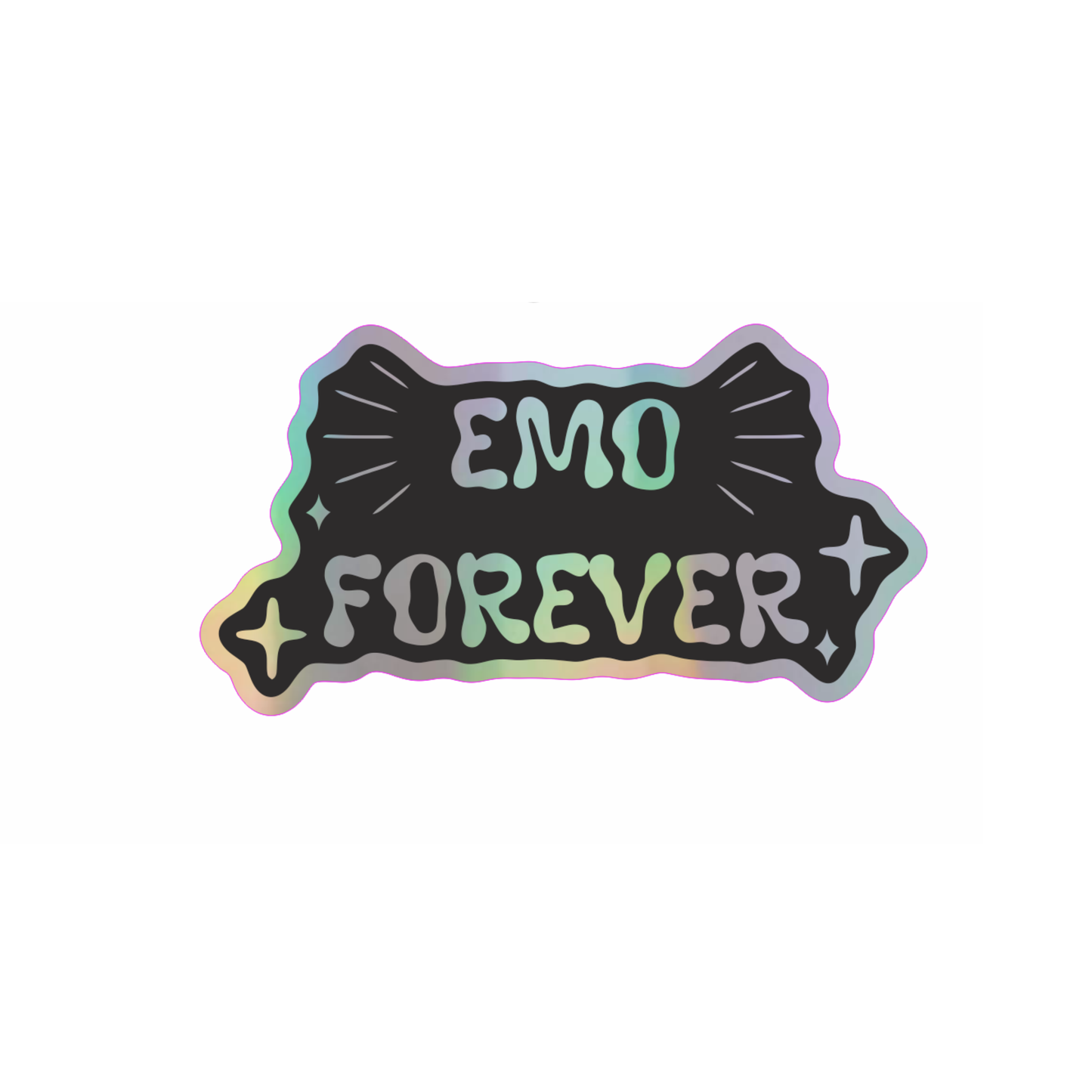Emo Forever - Holographic Vinyl Sticker