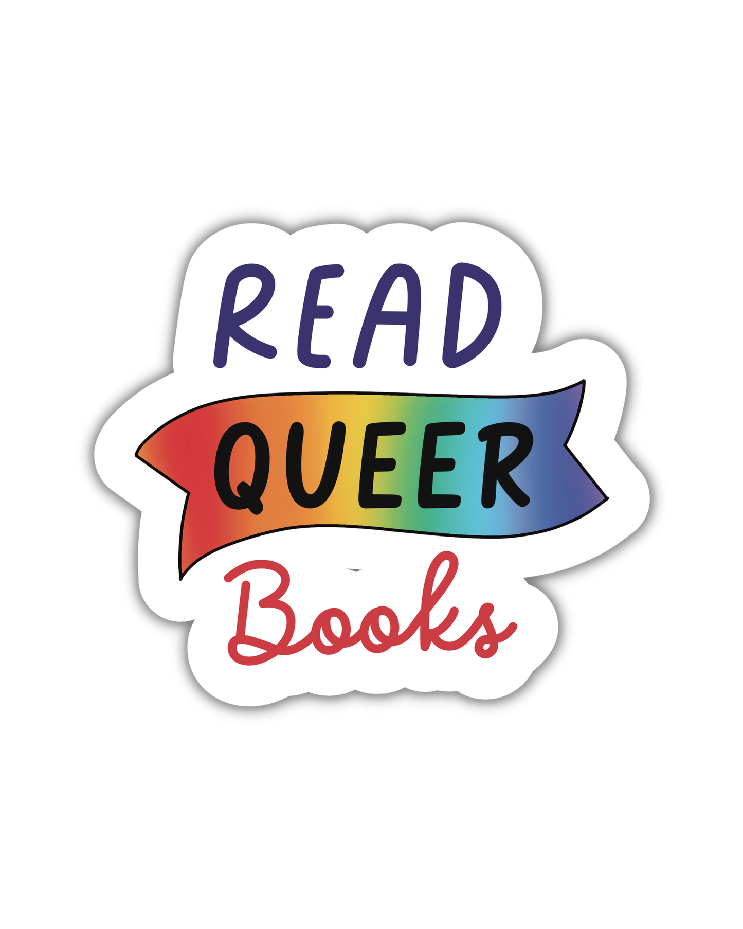 Read Queer Books - Vinyl Sticker
