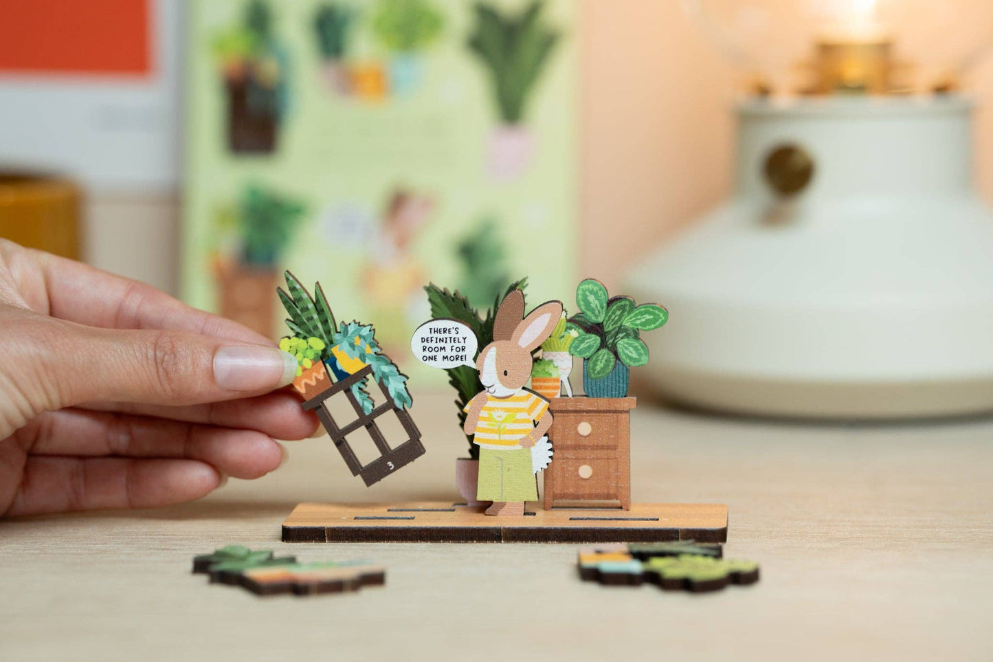 Houseplant Addict - Rabbit - Pop Out Card