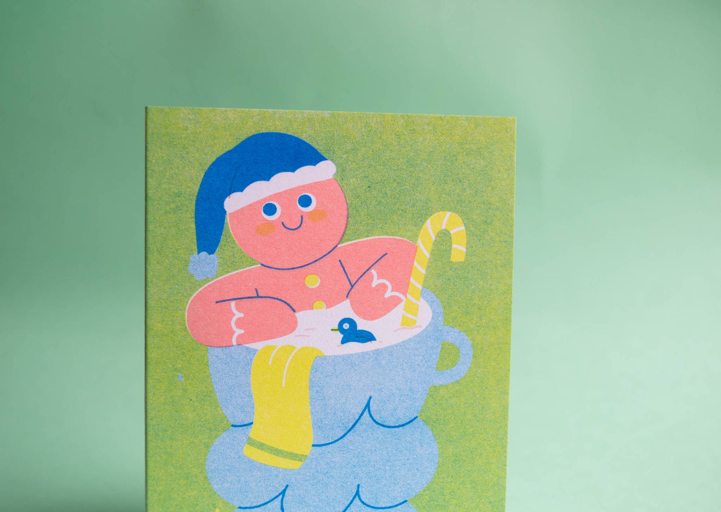 Gingerbread - Seasonal Risograph Card
