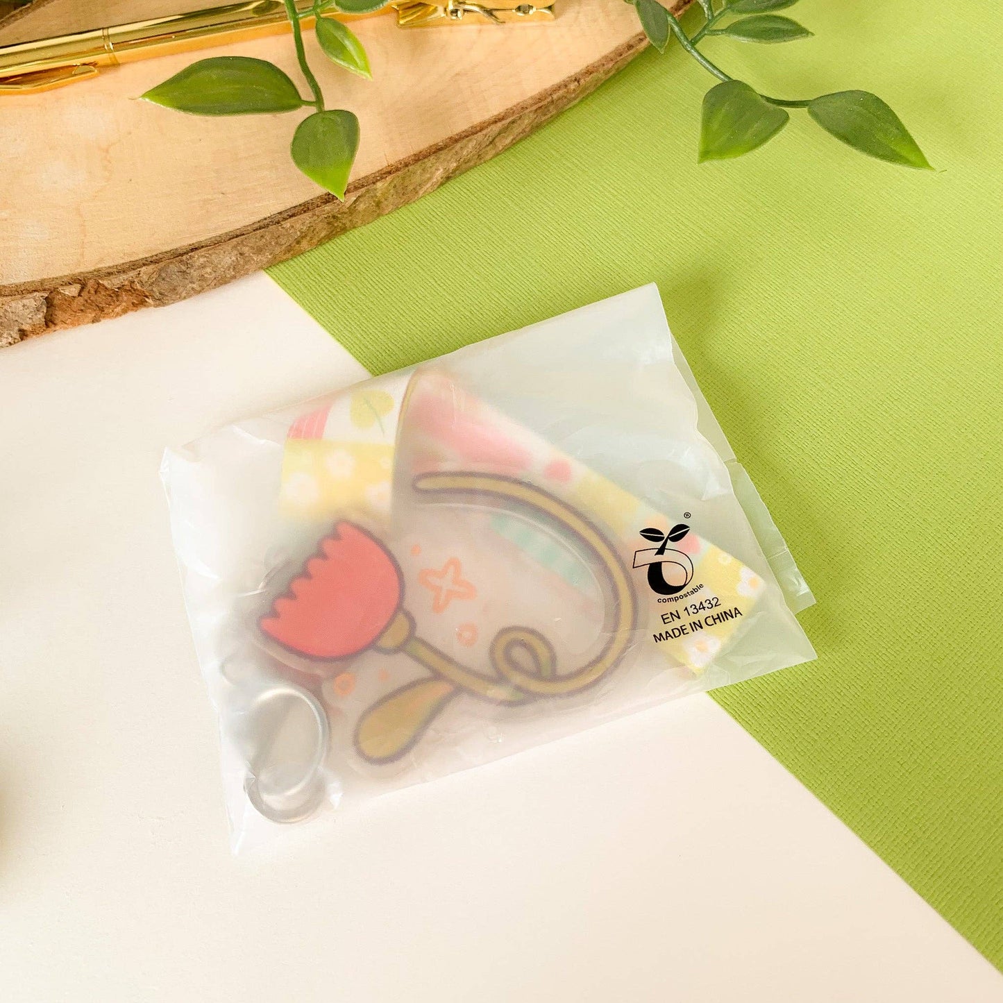 Spring Patchwork - Lanyard Keychain