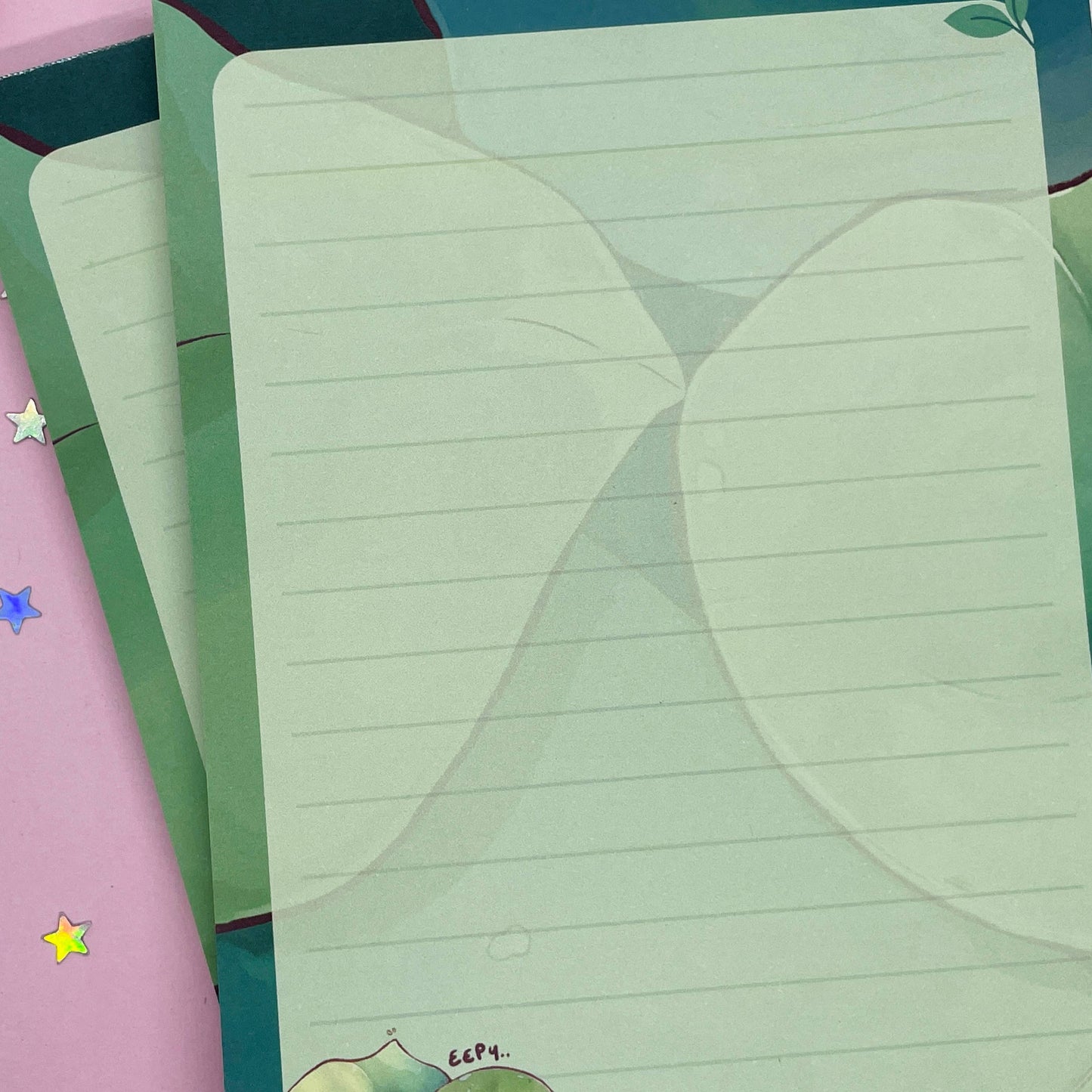 Sleepy Frog A6 Notepad - 50 Tear-Off Lined Sheets