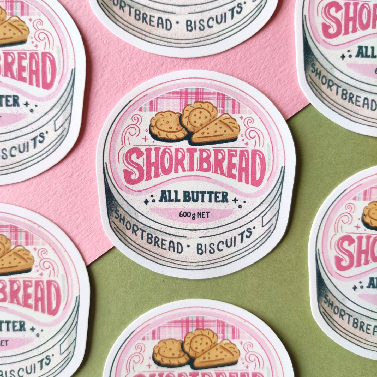 Shortbread Biscuit Tin - Sticker