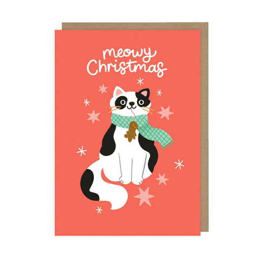 Christmas Cat & Mouse - A6 Christmas Card