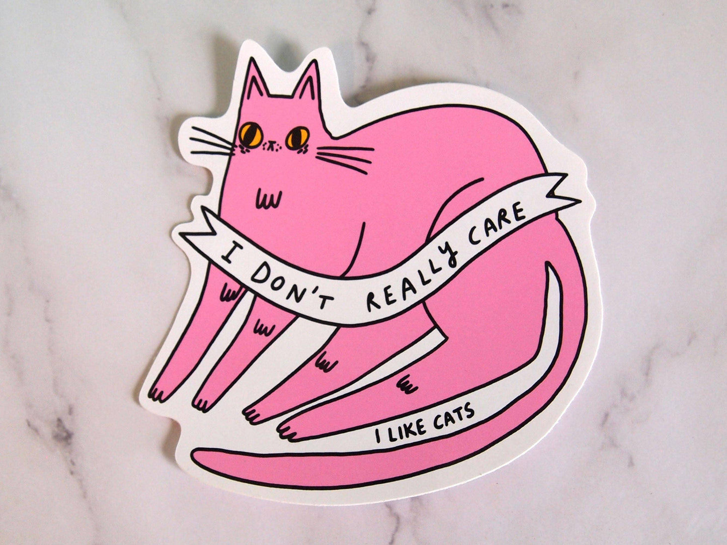 Pink Cat - Sticker