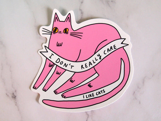 Pink Cat - Sticker