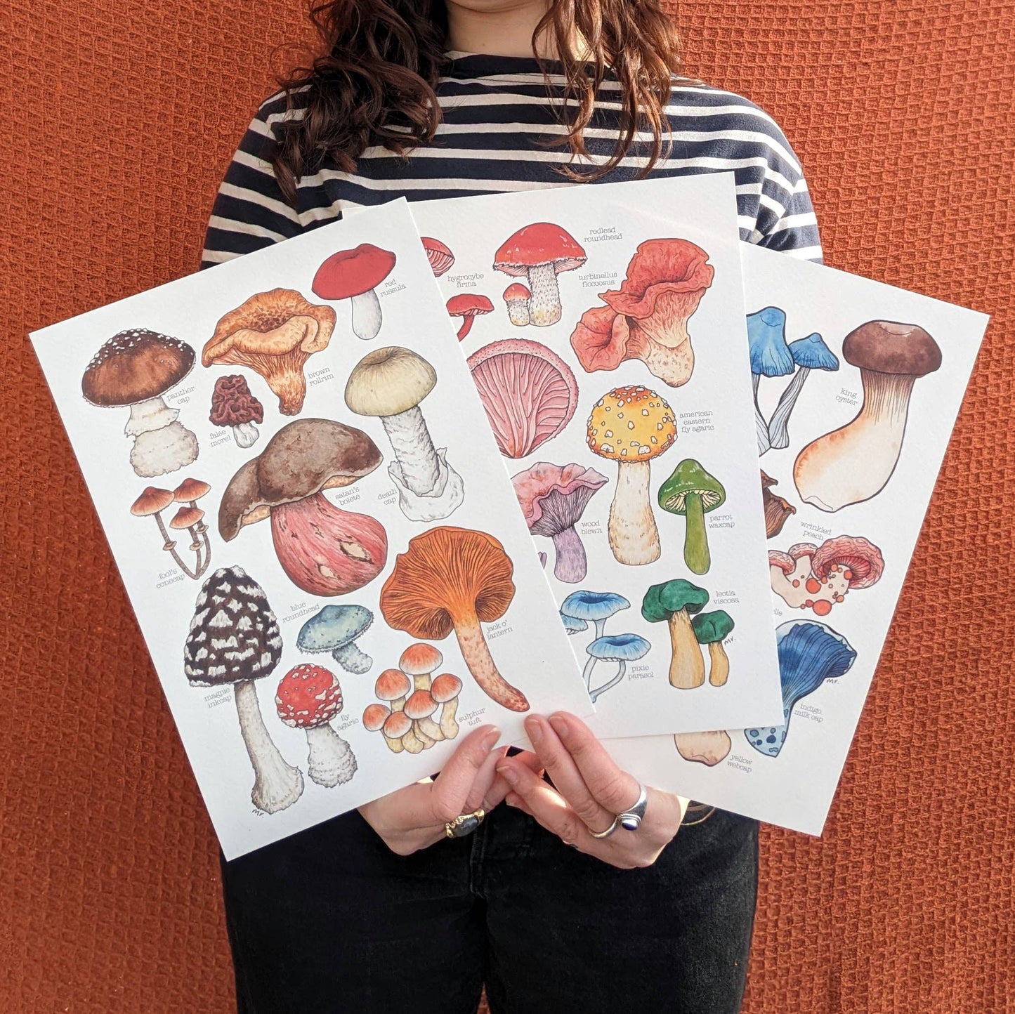 Rainbow Mushroom Print - Mushrooms Print