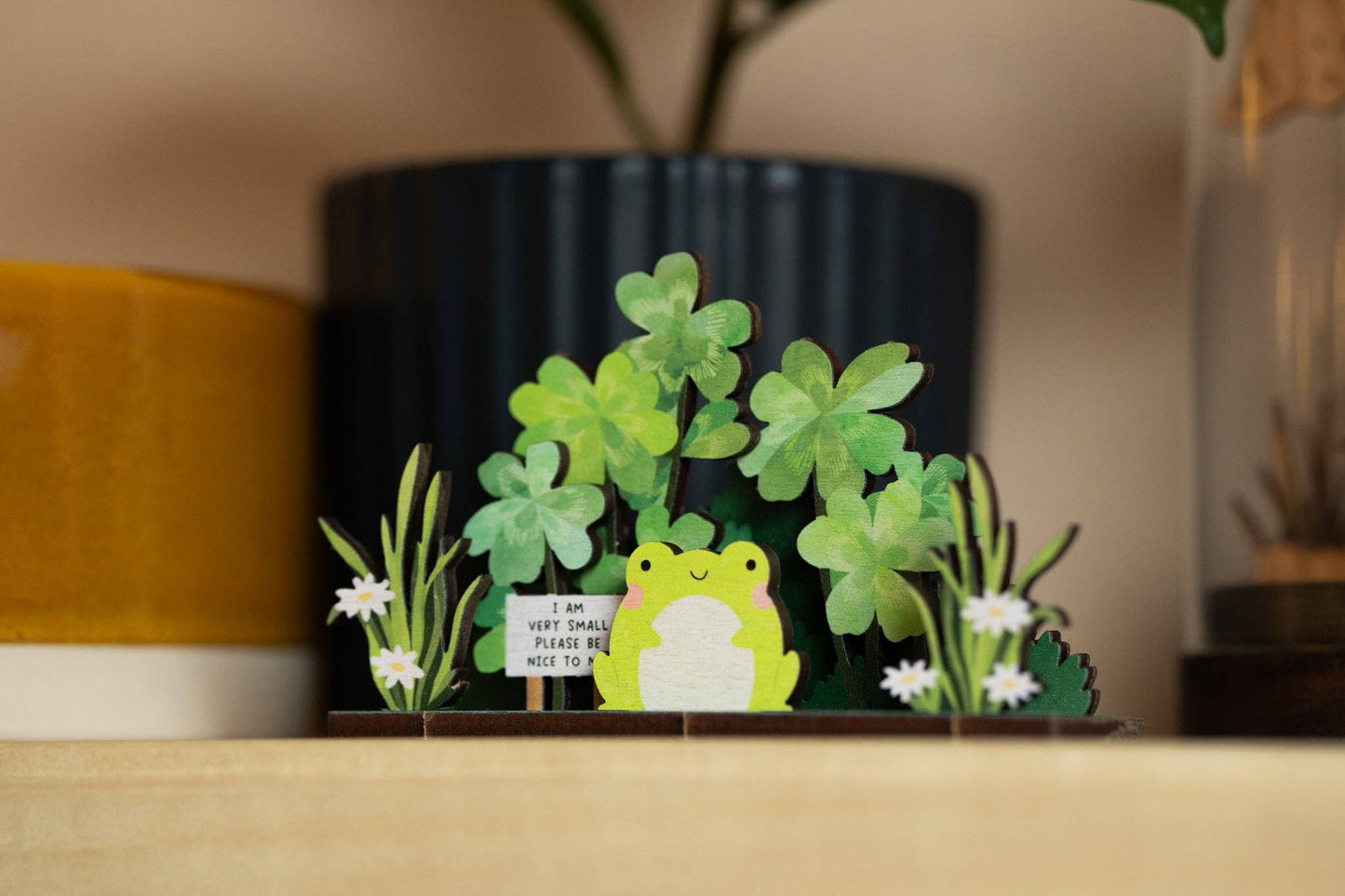 Please Be Nice To Me - Frog - Pop Out Card