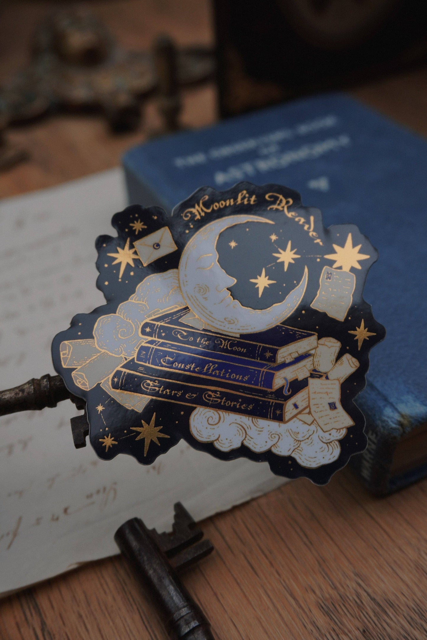 Moonlit Reader - Sticker