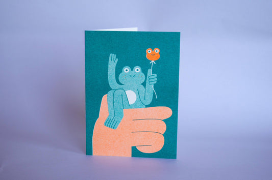 Hello Frog - Smaller A6 Card