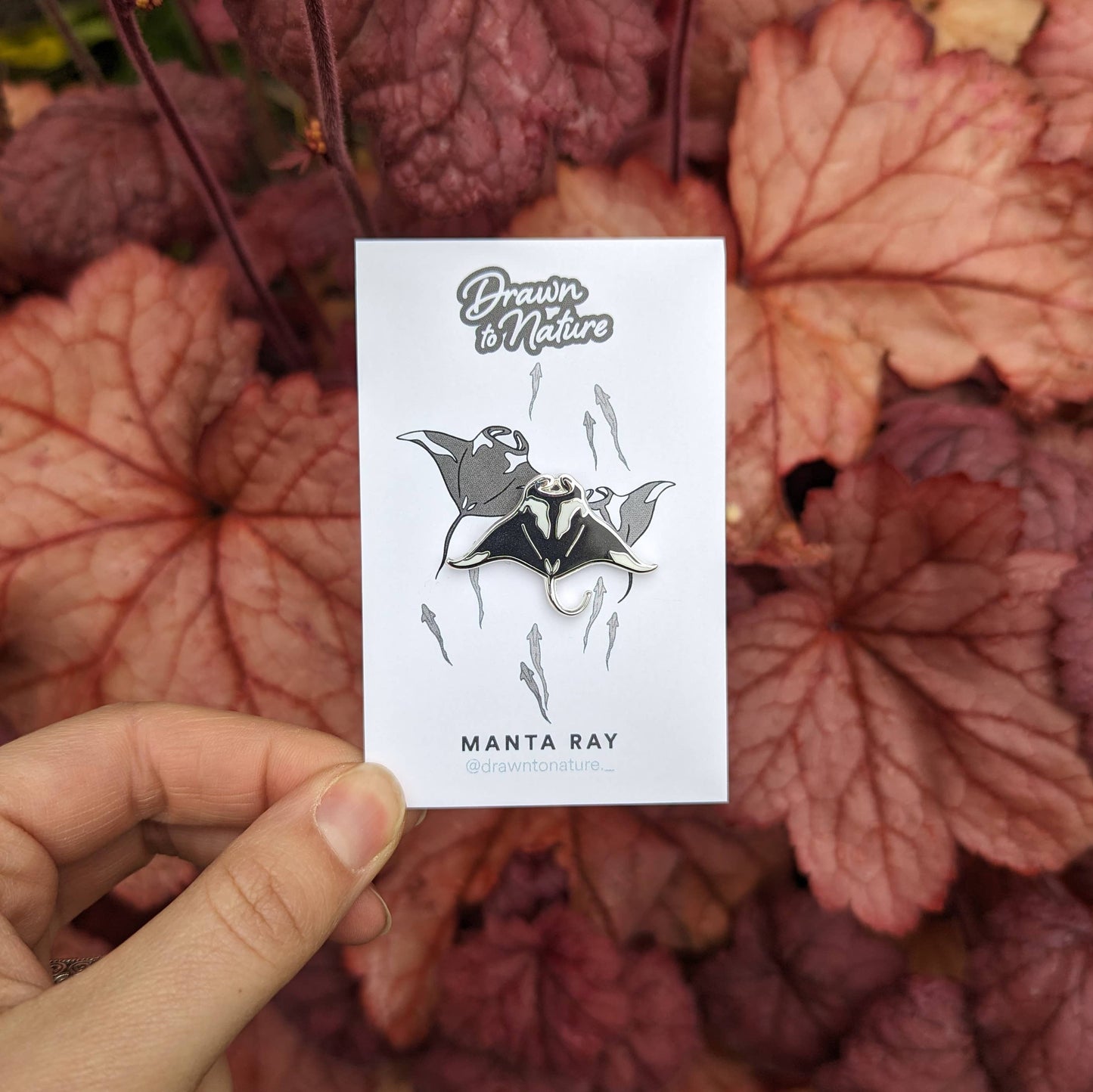 Manta Ray Pin - Sealife Pin - Ray Hard Enamel Pin