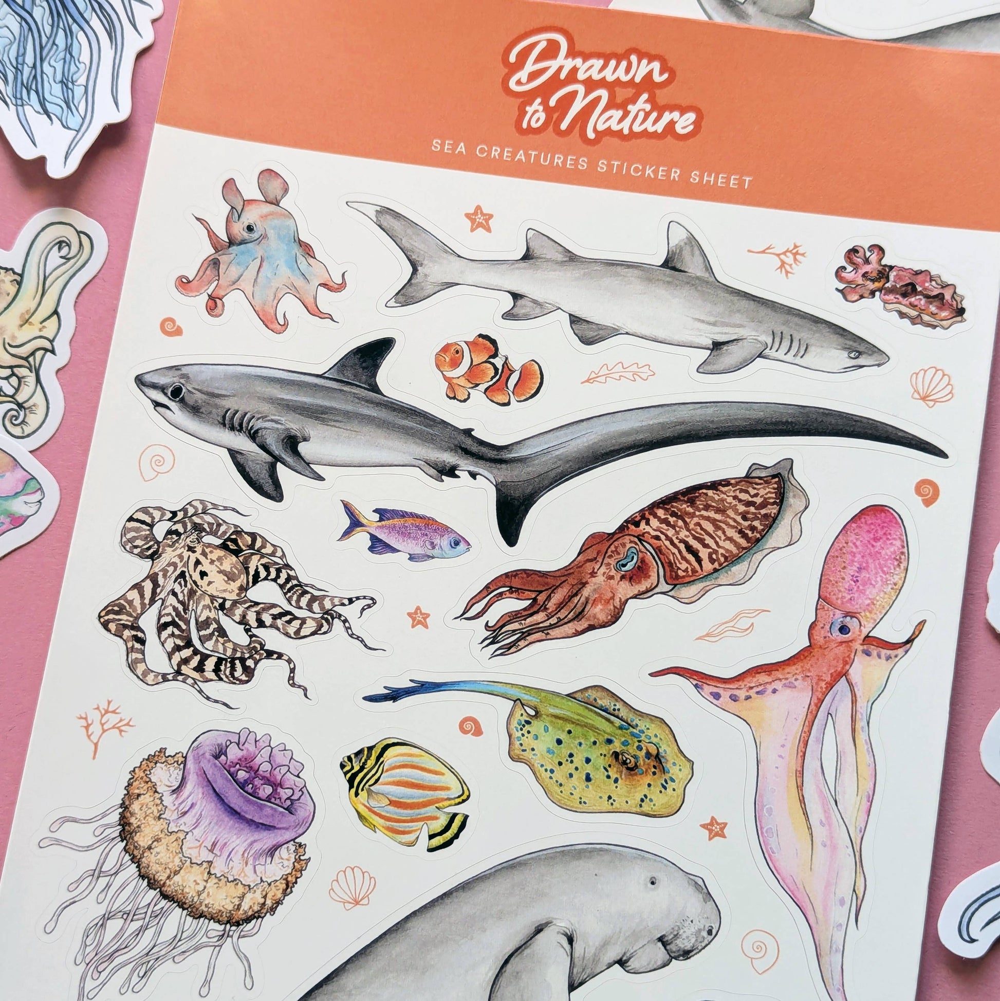 Sea Creatures - Sticker Sheet