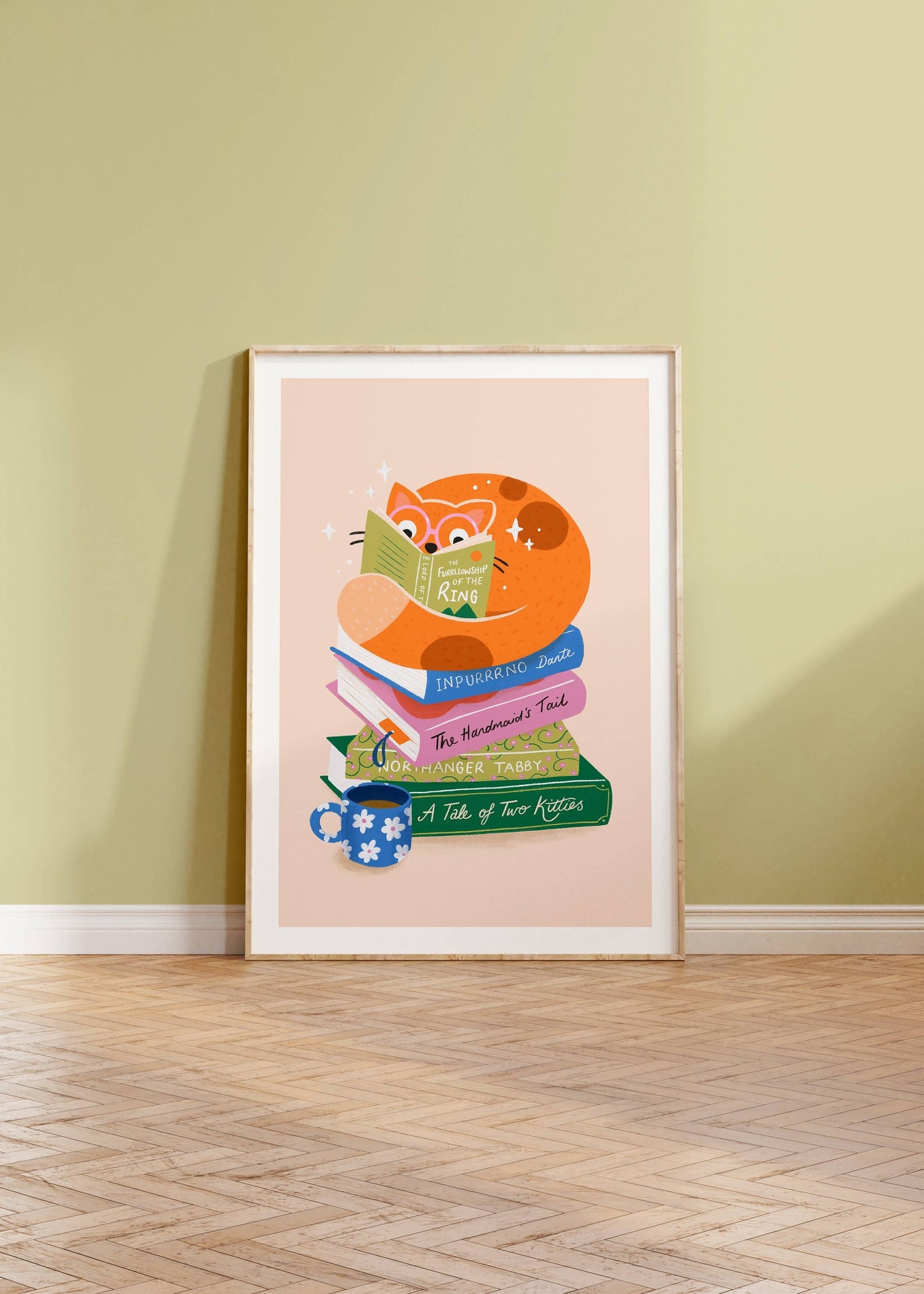 Reading Cat - A3 Print