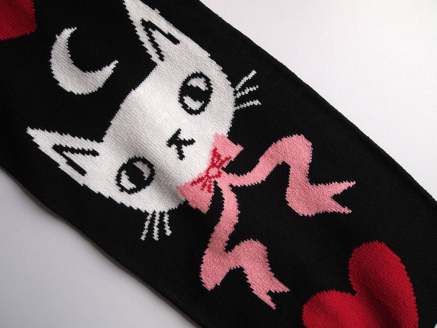 I Like Cats - Knitted Scarf