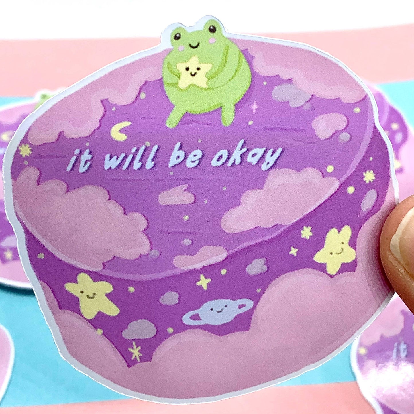Frog Cake Sticker | Frog Sticker | Froggy Sticker | Sticker