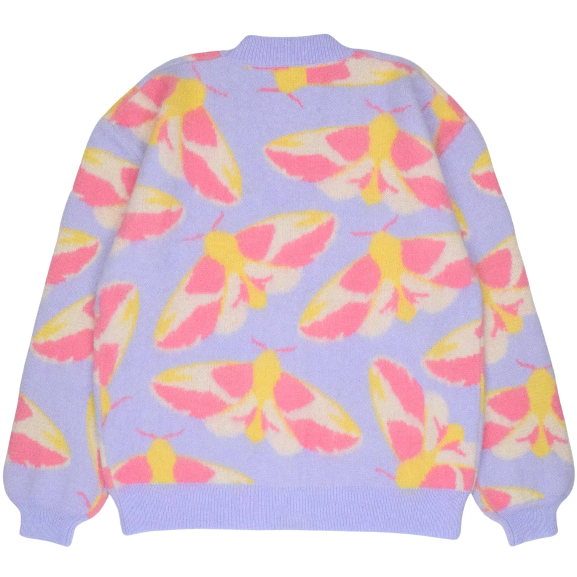 Fuzzy Rosy Maple Moth - Cardigan