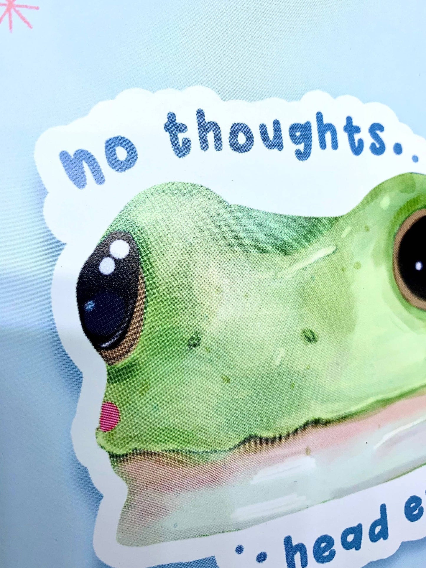 No Thoughts Head Empty - Square Print