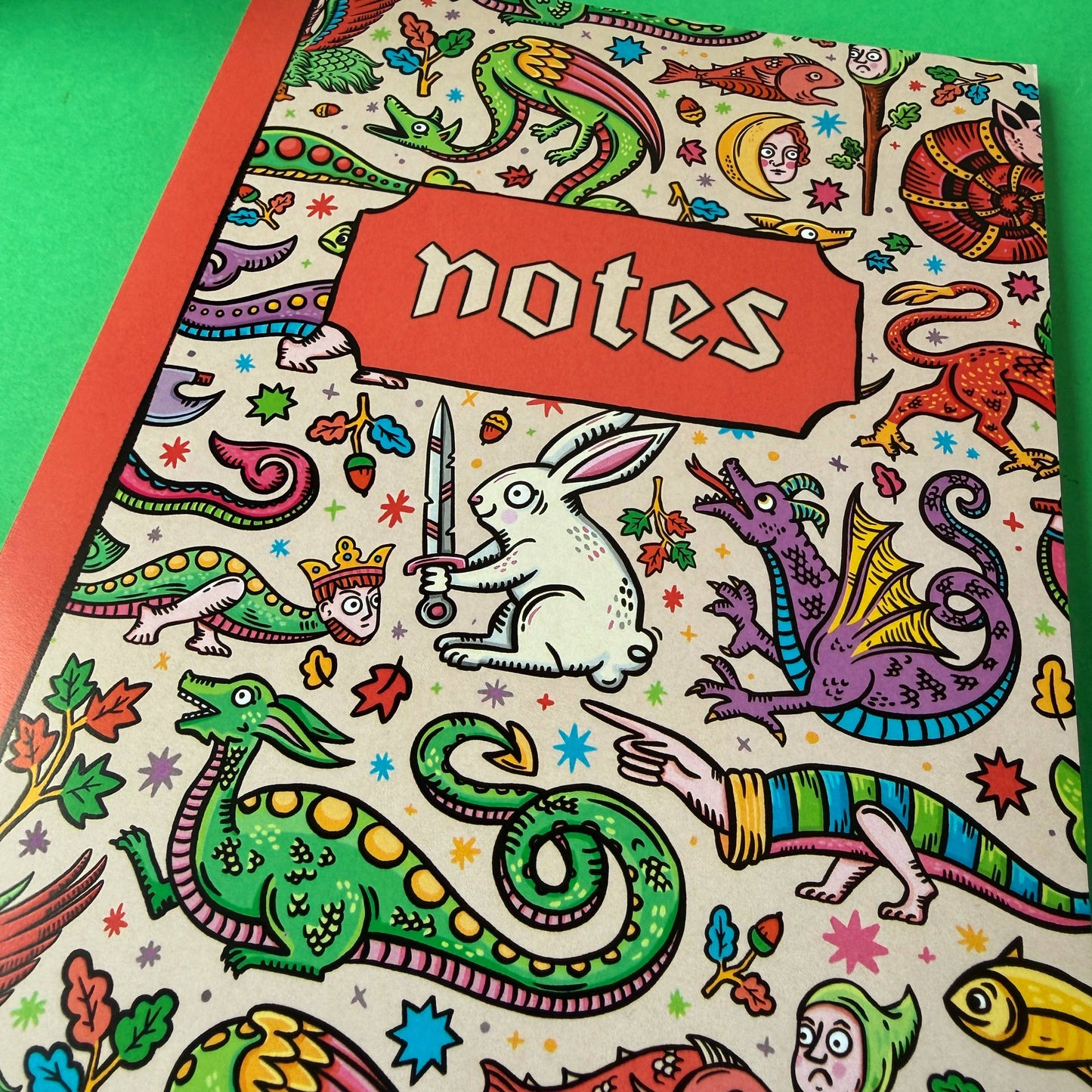 Medieval Menagerie - A5 Dotted Notebook