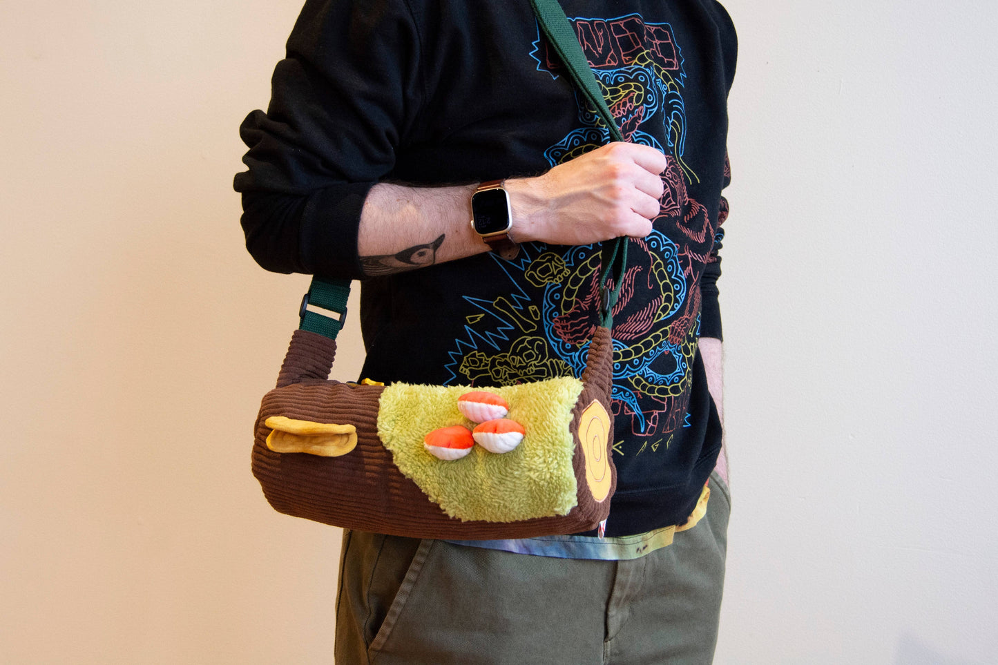 Corduroy Log - Crossbody Bag