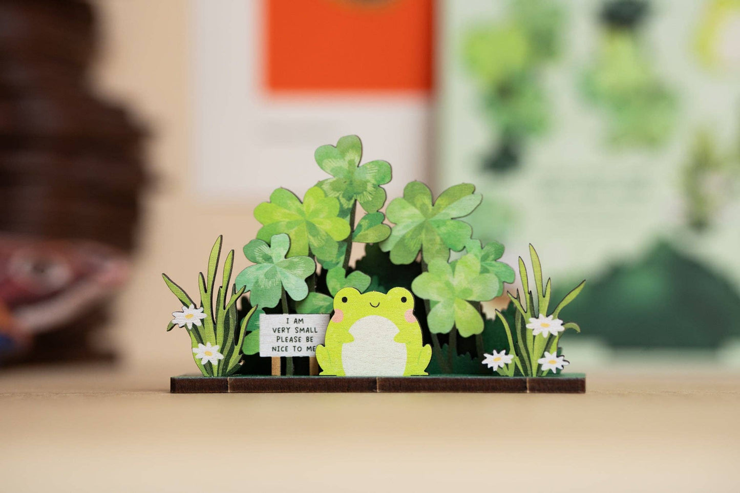 Please Be Nice To Me - Frog - Pop Out Card