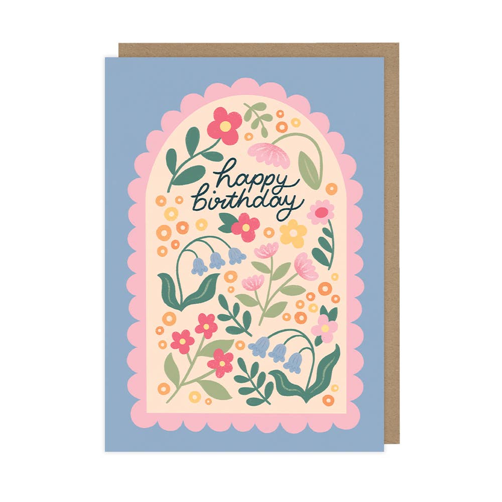 Floral Spring Birthday - A6 Card