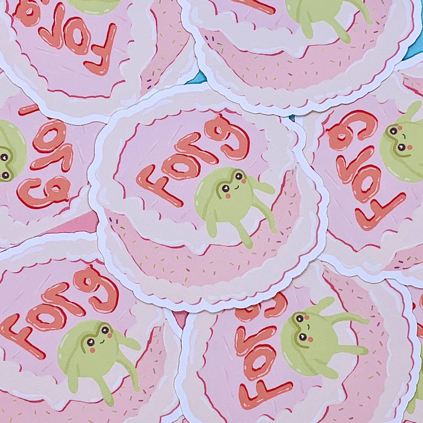 Frog Meme Sticker | Forg Cake | Frog Sticker | Vinyl