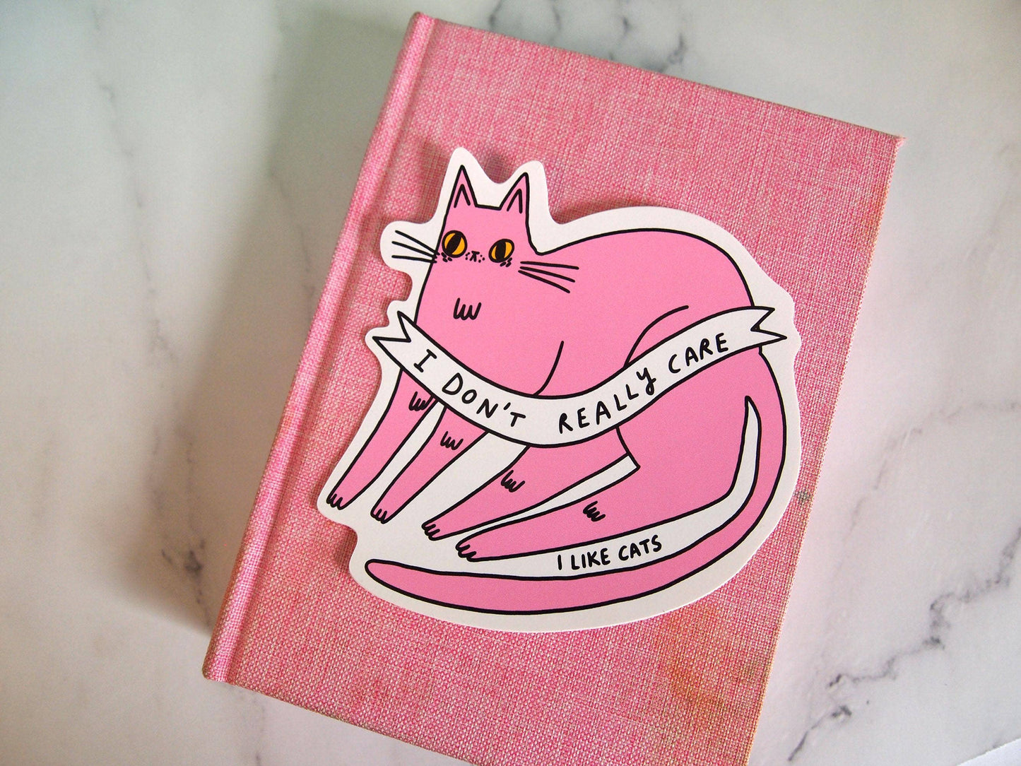 Pink Cat - Sticker