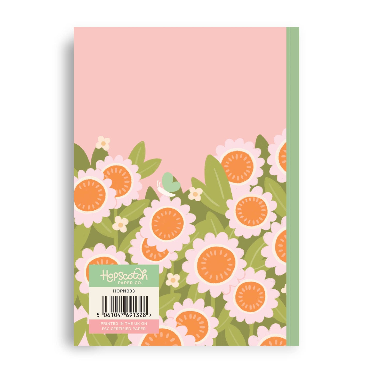 Cat & Flowers - A5 Notebook