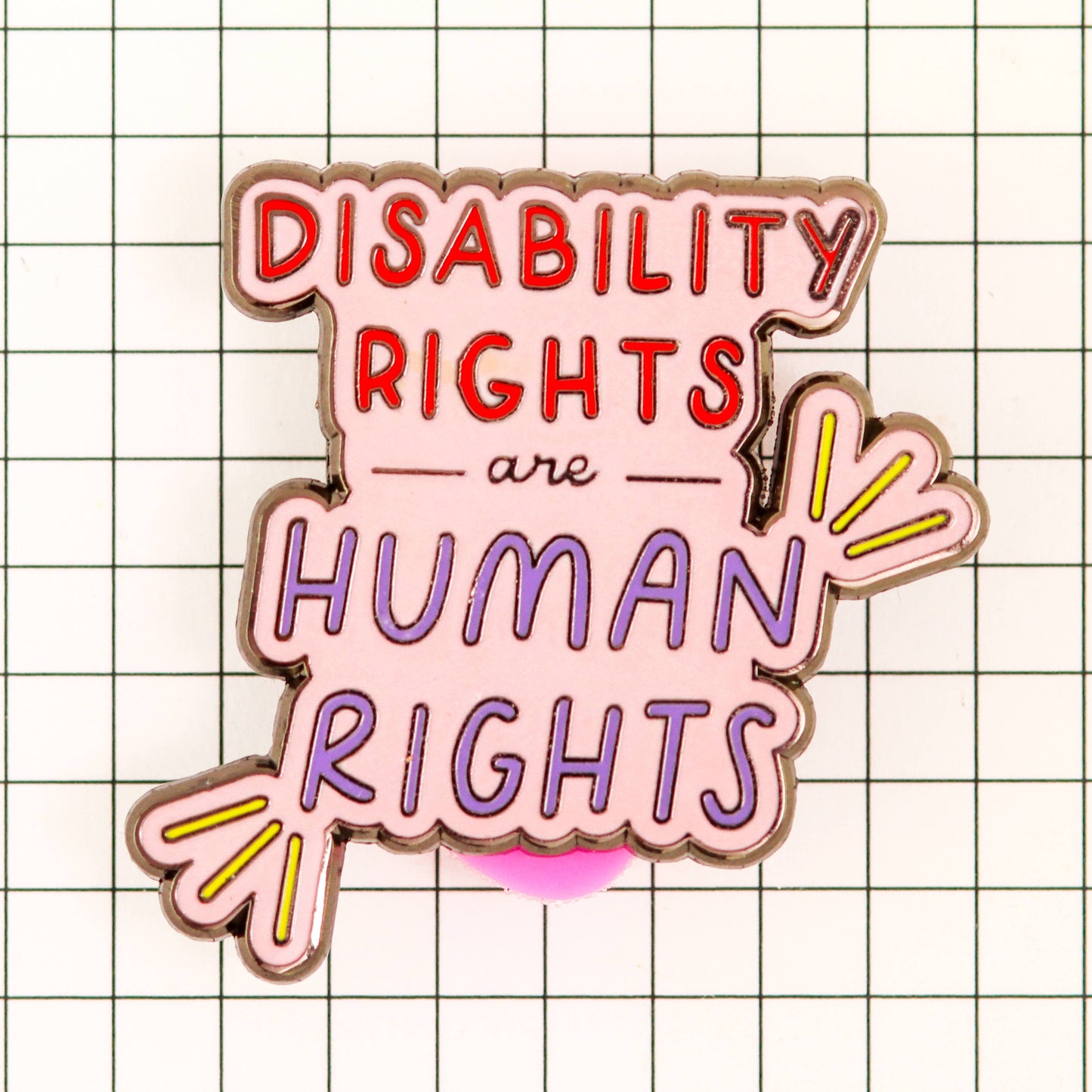 Disability Rights Are Human Rights - Enamel Pin