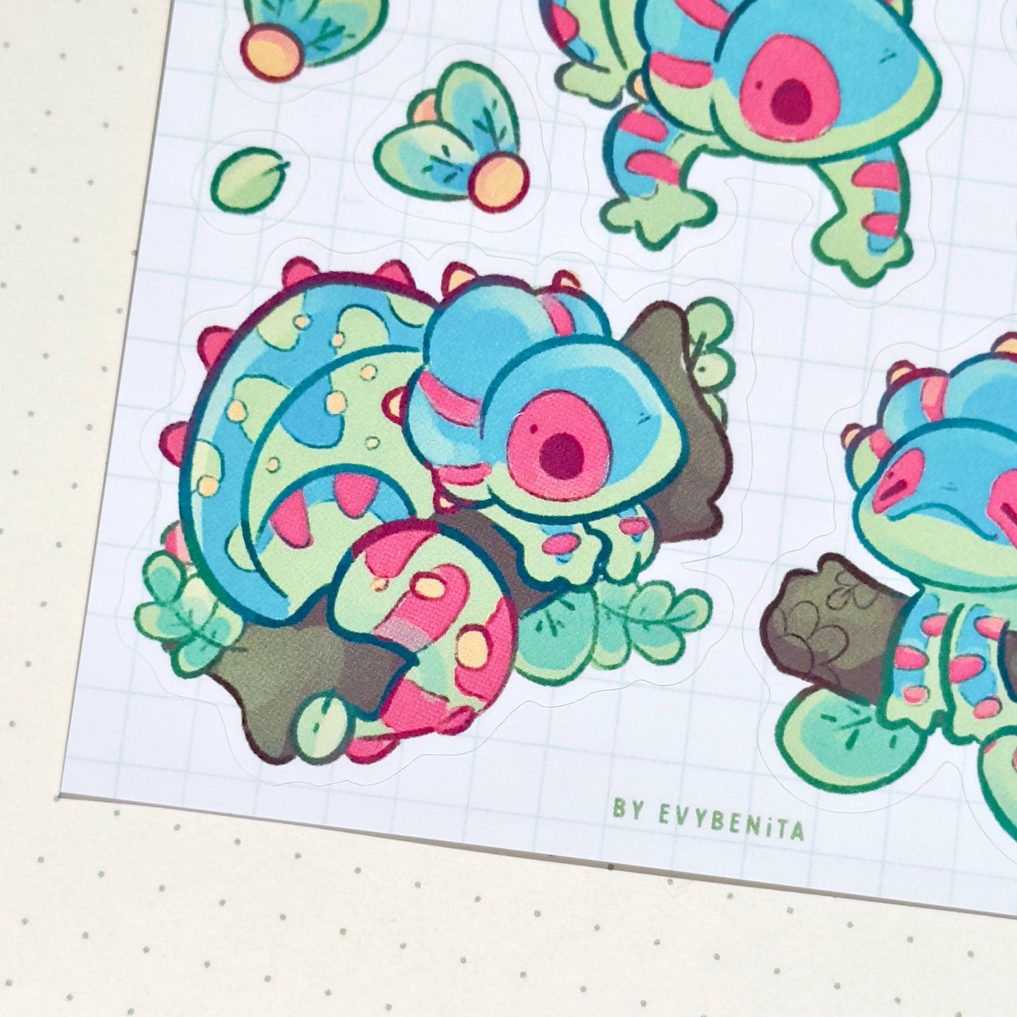 Panther Chameleon - Sticker Sheet