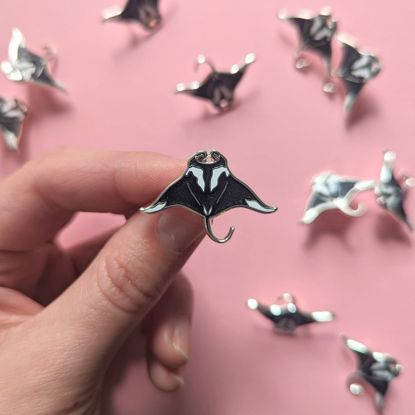 Manta Ray Pin - Sealife Pin - Ray Hard Enamel Pin
