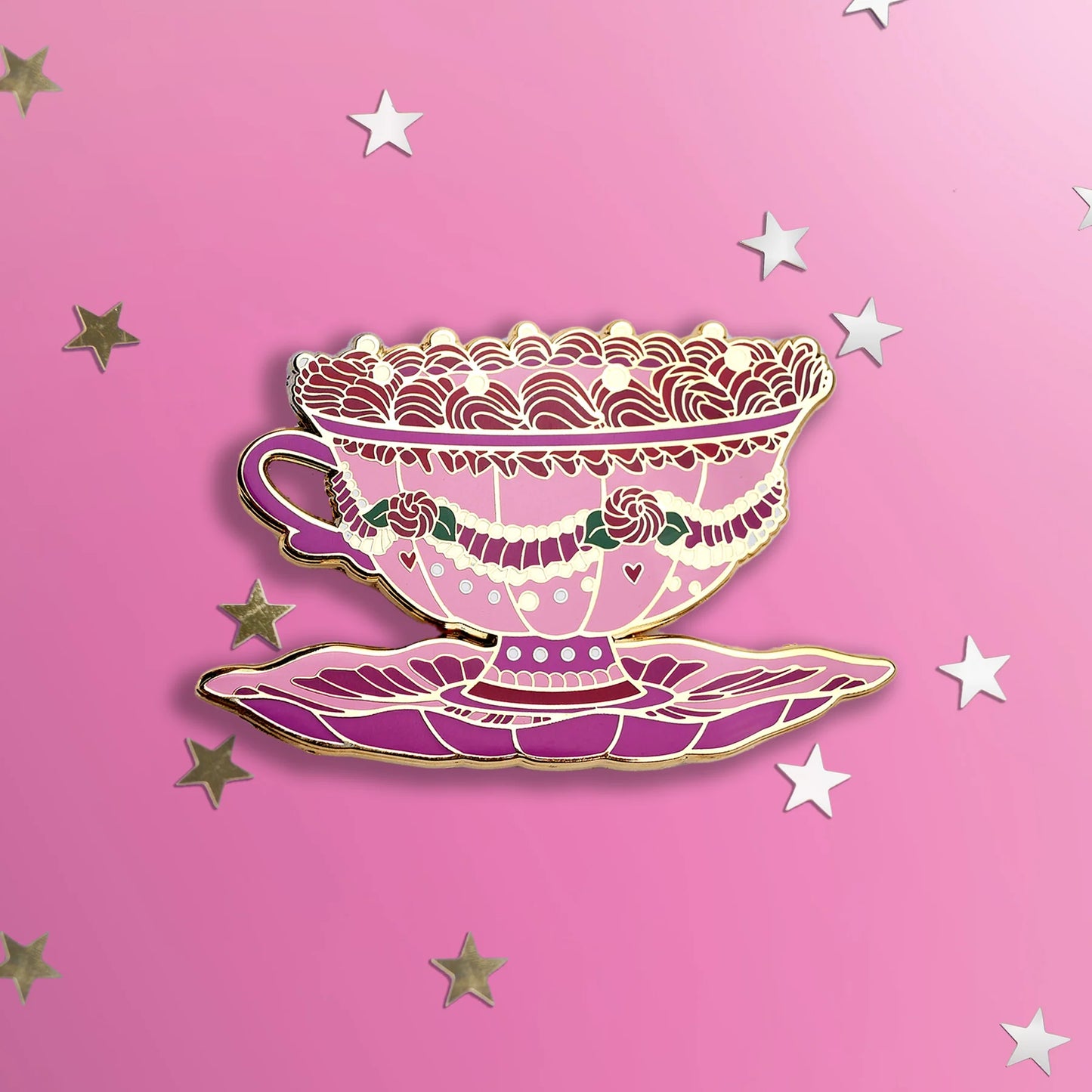 Let Them Sip Cake - Enamel Pin