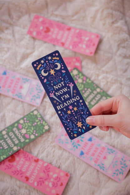Not Now, I'm Reading - Bookmark