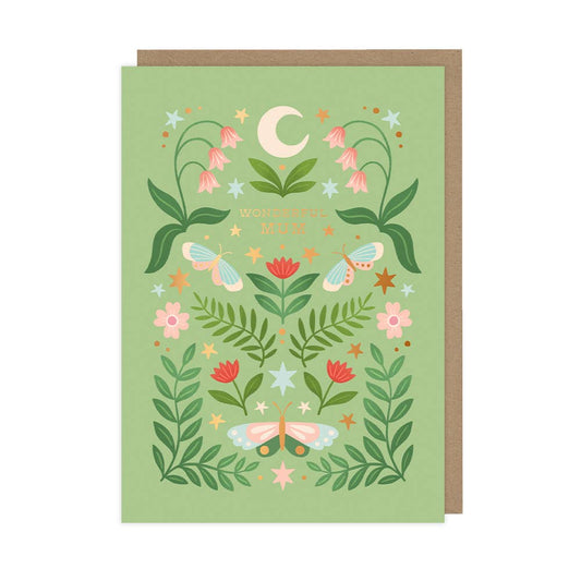 Wonderful Mum Mother's Day Card - Luxury Foiled Card