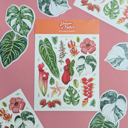 Botanicals Sticker Sheet - Nature Stickers