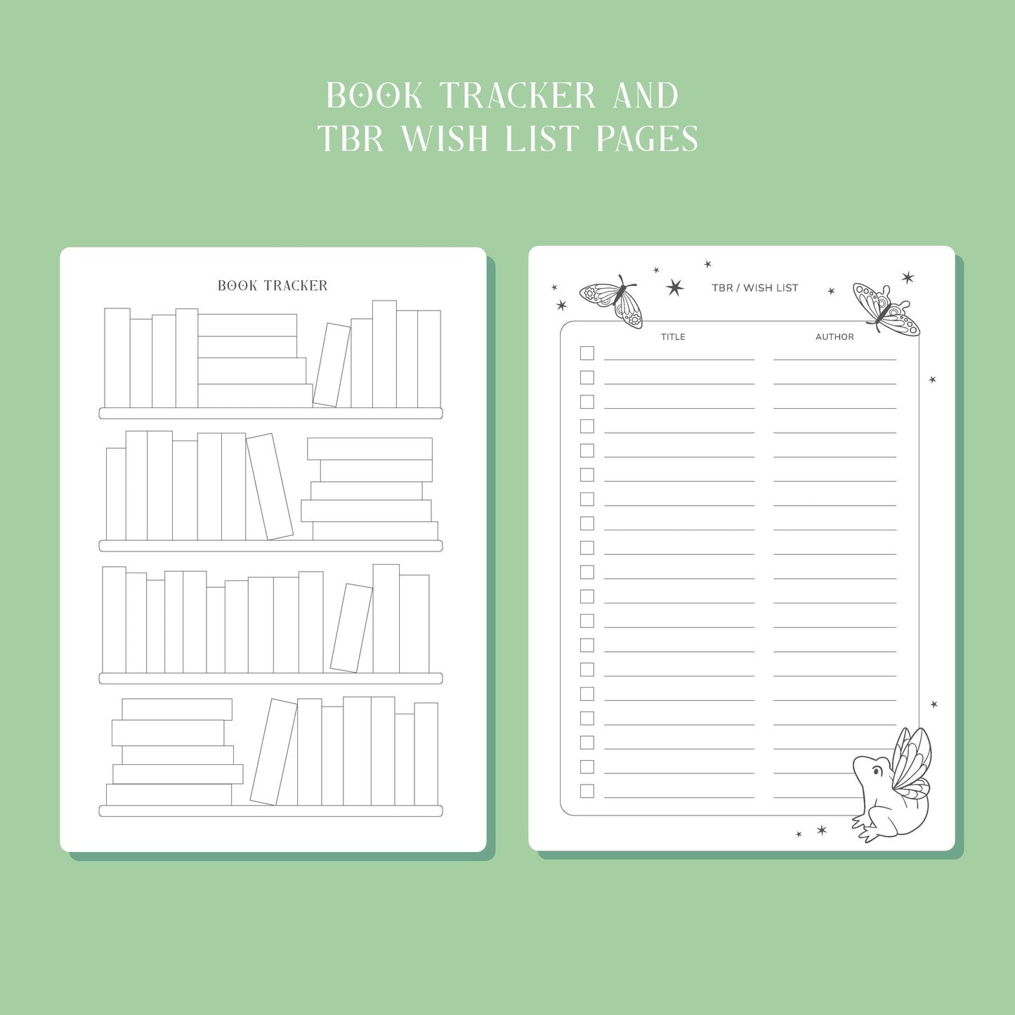 Whimsical Reading Journal – Book Review Notebook