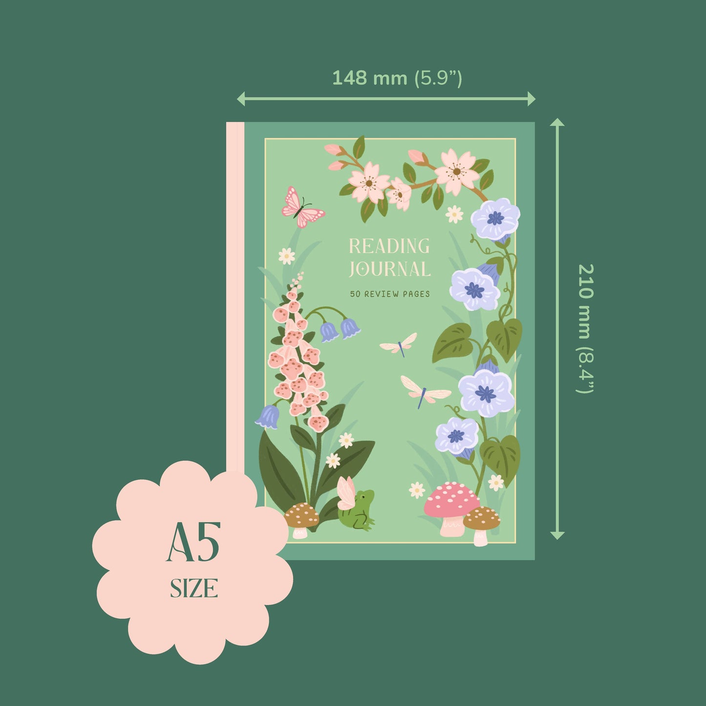 Whimsical Reading Journal – Book Review Notebook
